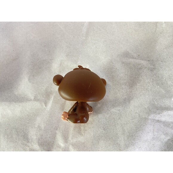 Littlest Pet Shop LPS 663 Brown Monkey Chimp Green Eyes Yellow Paint Figure Toy - Picture 3 of 5